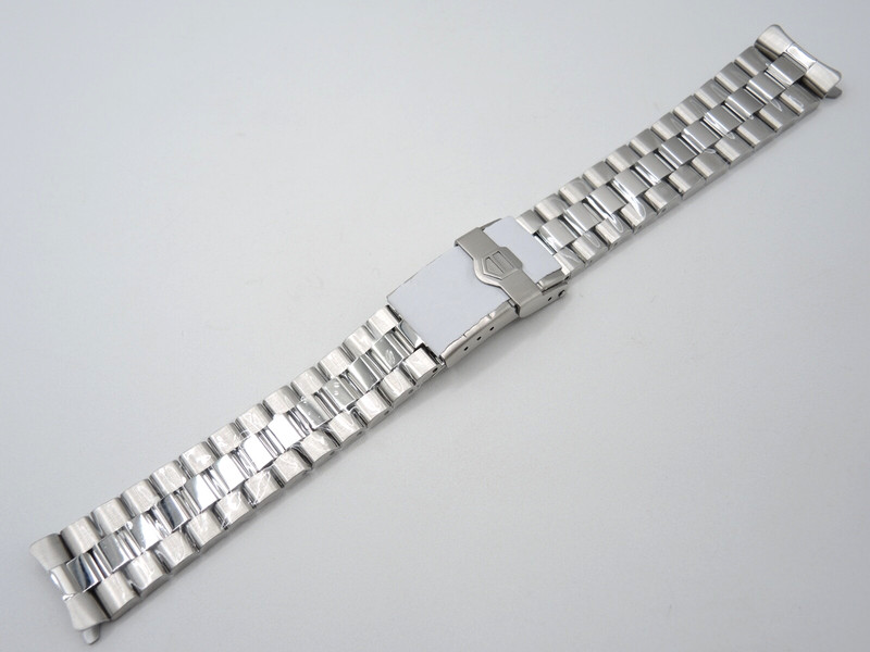 NEW 20MM STAINLESS GLOSSY FINISH MIDDLE LINK BRACELET TAGHEUER 2000 WK1113 WATCH