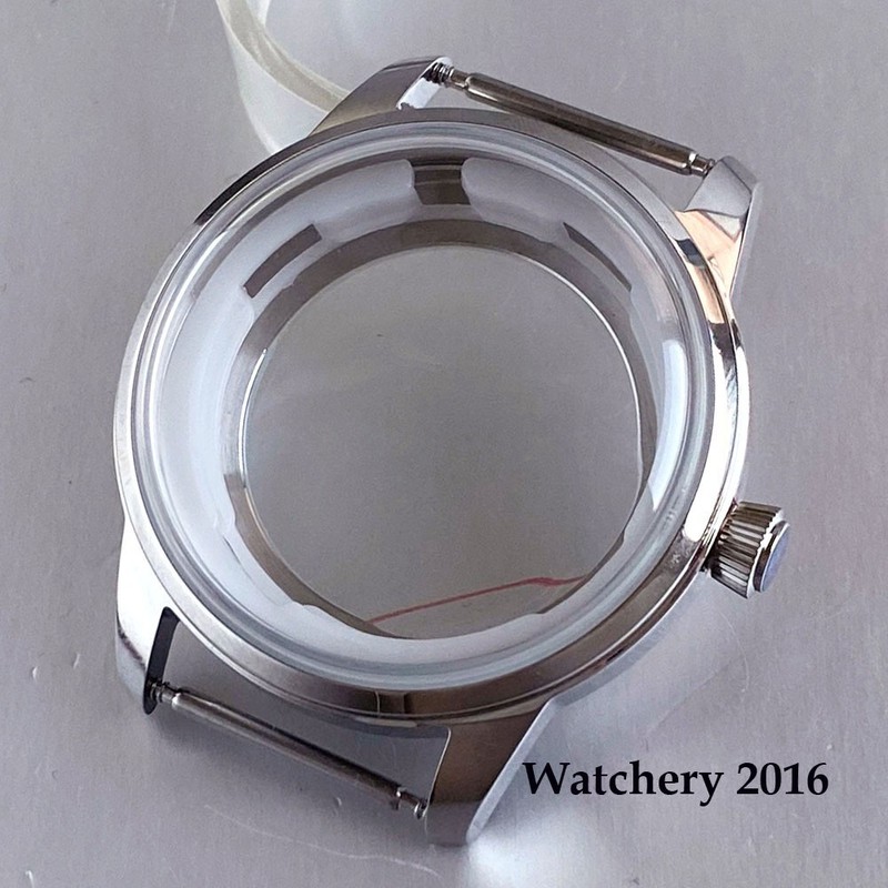 New 40mm Watch Case Strap Set For NH35 NH36 Mineral Glass Steel NH35 Case