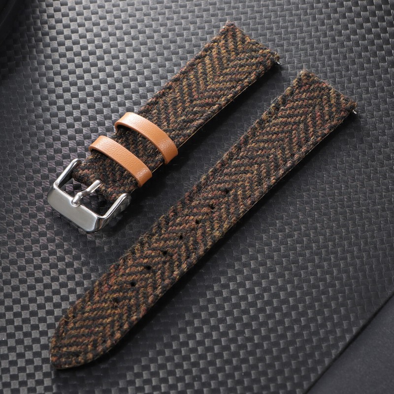New 18mm 20mm 22mm High-end Quality British Vintage Style Leather Watch Band