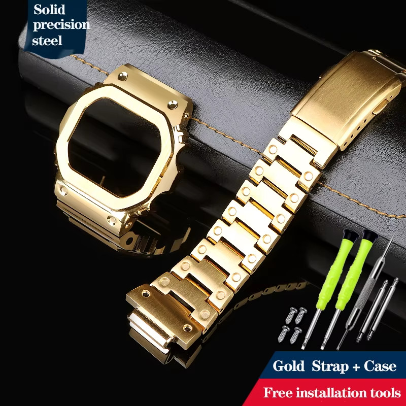 High Quality Modified Stainless Steel Strap Case for Casio DW-5600 DW5600/5610 G
