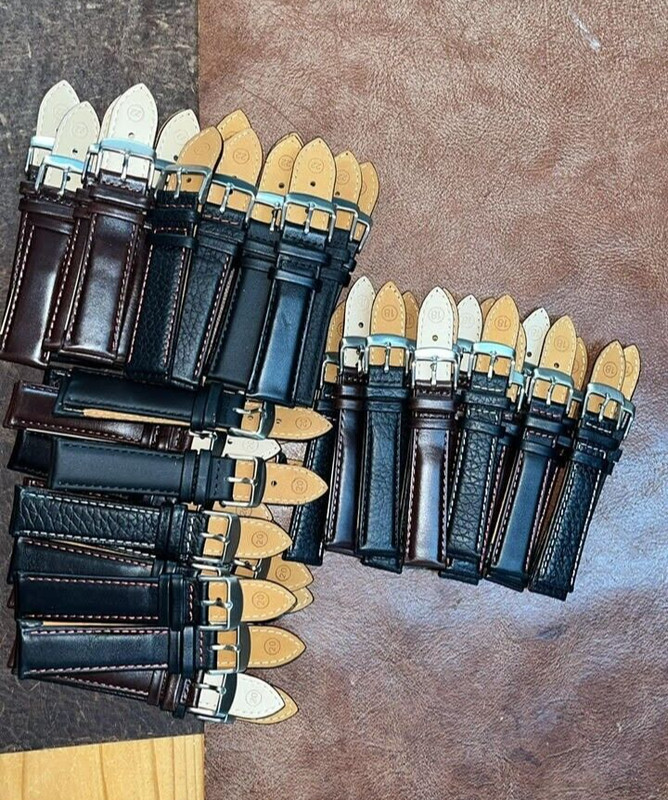 S15 18,20,22mm Mixed Colour Leather Watch Strap 50pcs
