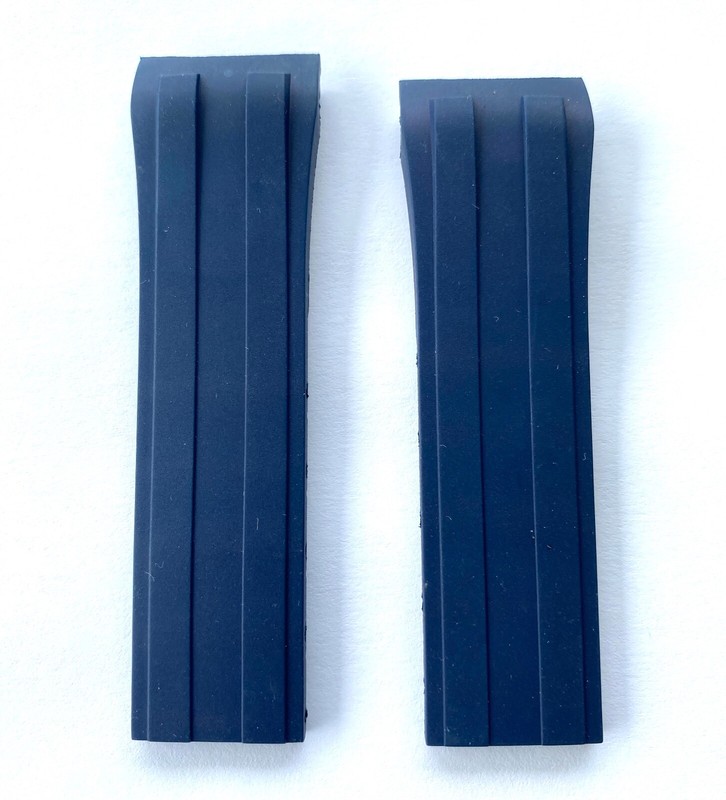 Original MIDO Ocean Star M026430A BLUE Rubber Watch Band Strap with Pins