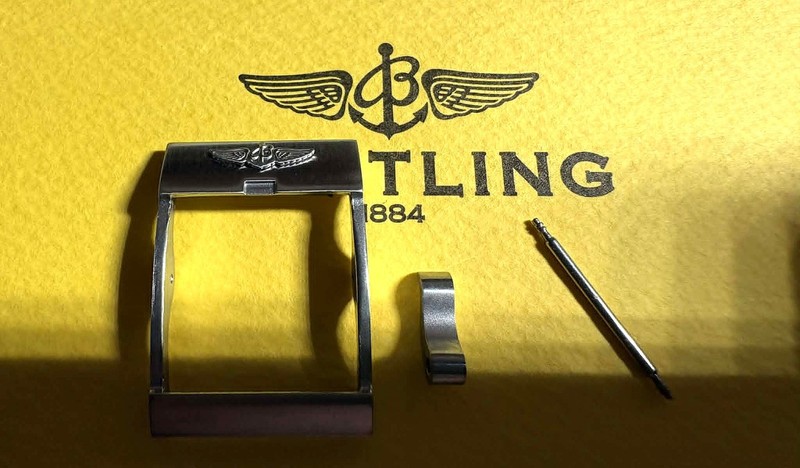 Breitling A18S, 18mm, Brushed Double Tang Pin Buckle