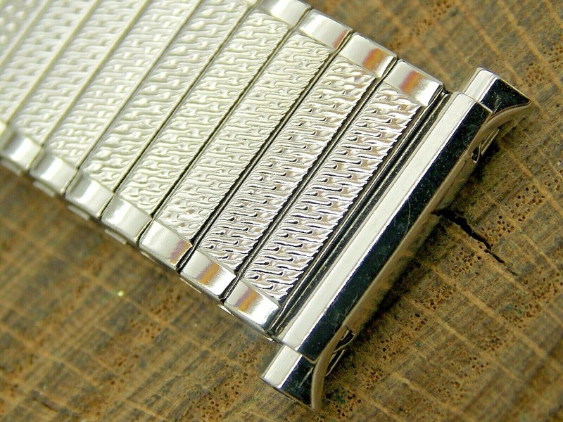 Vintage Stainless Steel JB Champion Expansion Watch Band 17.5mm-21mm Unused NOS