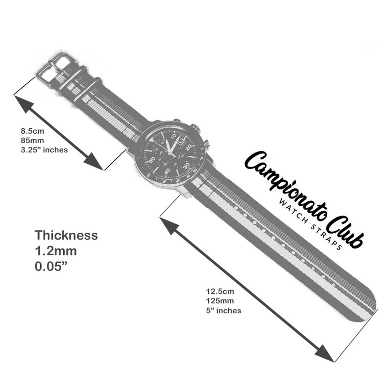 Two-Piece Smart Watch Rothmans Porsche Inspired Strap Nylon Watch Band gallery