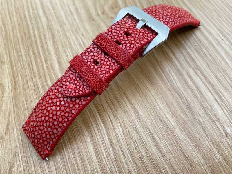 Red Stingray Watch Strap Band 10 12 14 16 17 18mm 19mm 20mm 21mm 22mm 24mm 26mm gallery
