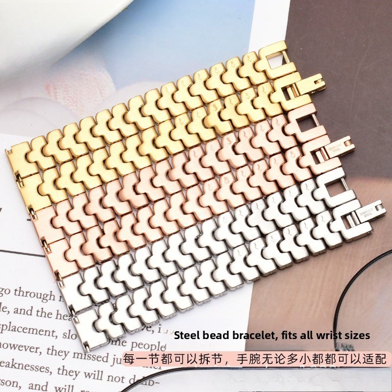 High Quality Solid Stainless Steel Watch Band Straps Womens Bracelet 12 14 16mm gallery