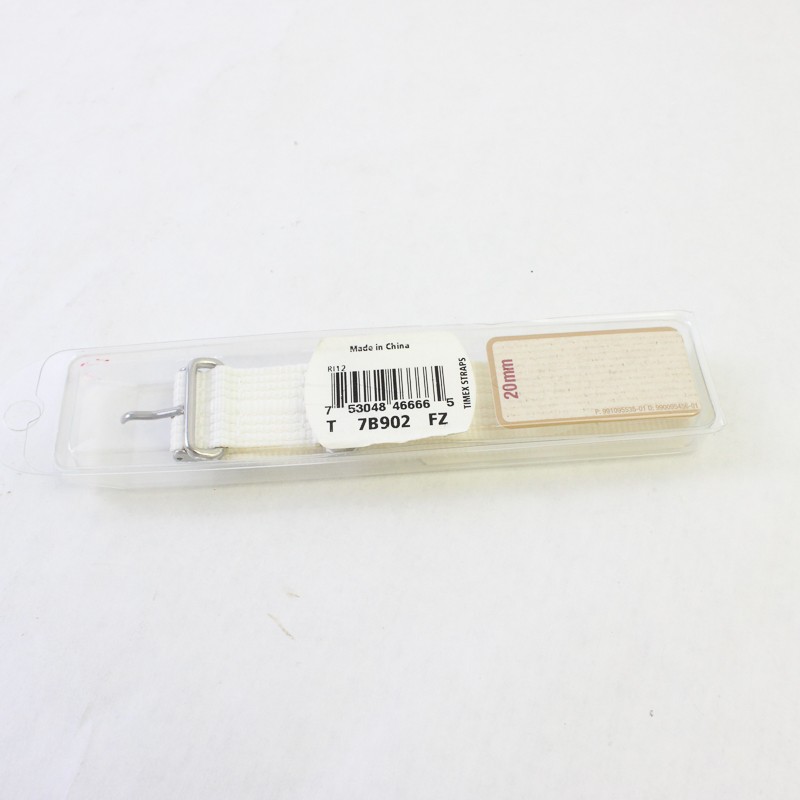 NEW In Box Timex Weekender White Nylon Watch Strap 20mm gallery