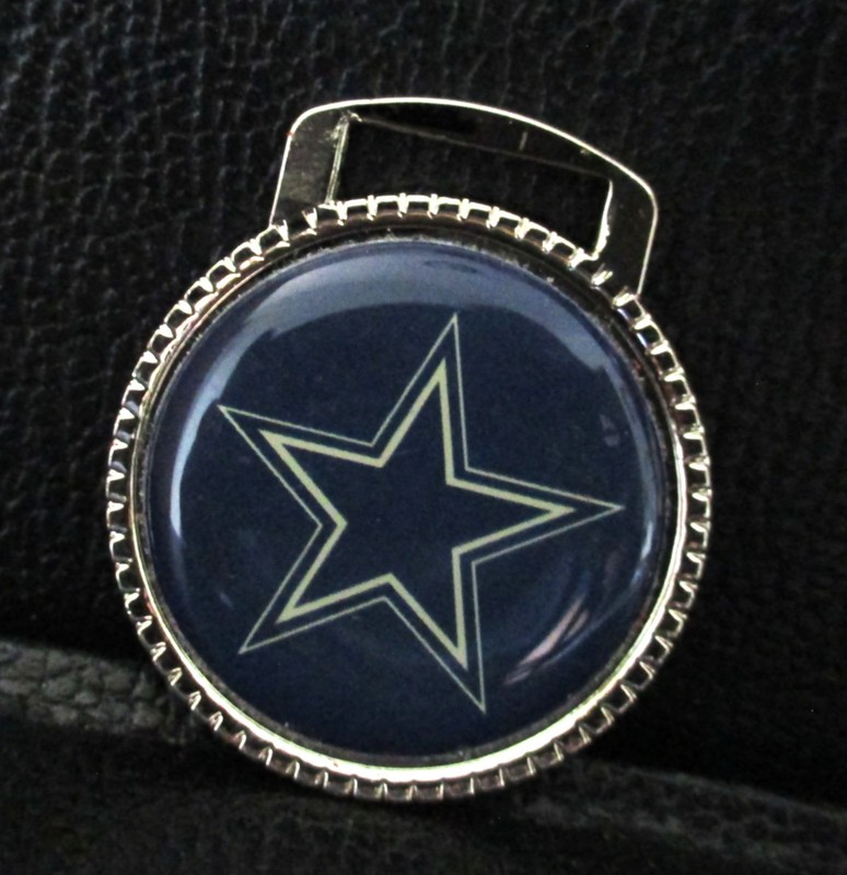 Blue 5 Point Star Logo Watch Fob Collectible Texas TX NFL Football