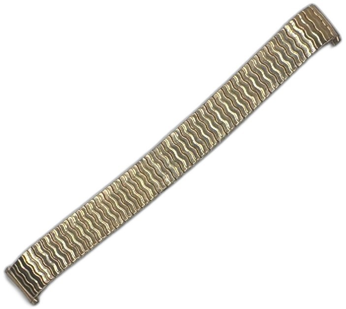 Vintage Speidel USA Gold Tone Expansion Watch Band 6 Inch Stretch Bracelet