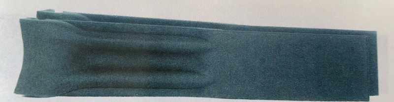 Omega Seamaster 20mm Inlet Black Rubber 7″ Band For Omega Watches 97996082 NEW