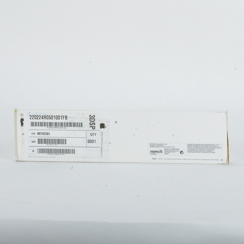 Apple iWatch 38mm 40mm 41mm 7 8 9 SE Silicone Solo Loop Band - Starlight Size 6 gallery