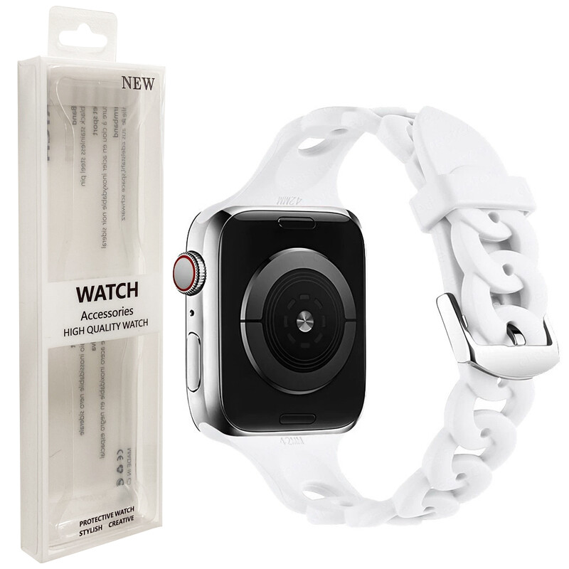 Silicone Strap Watch Band For Apple Watch Series 10 9 38mm 40mm 41mm 45mm 46mm