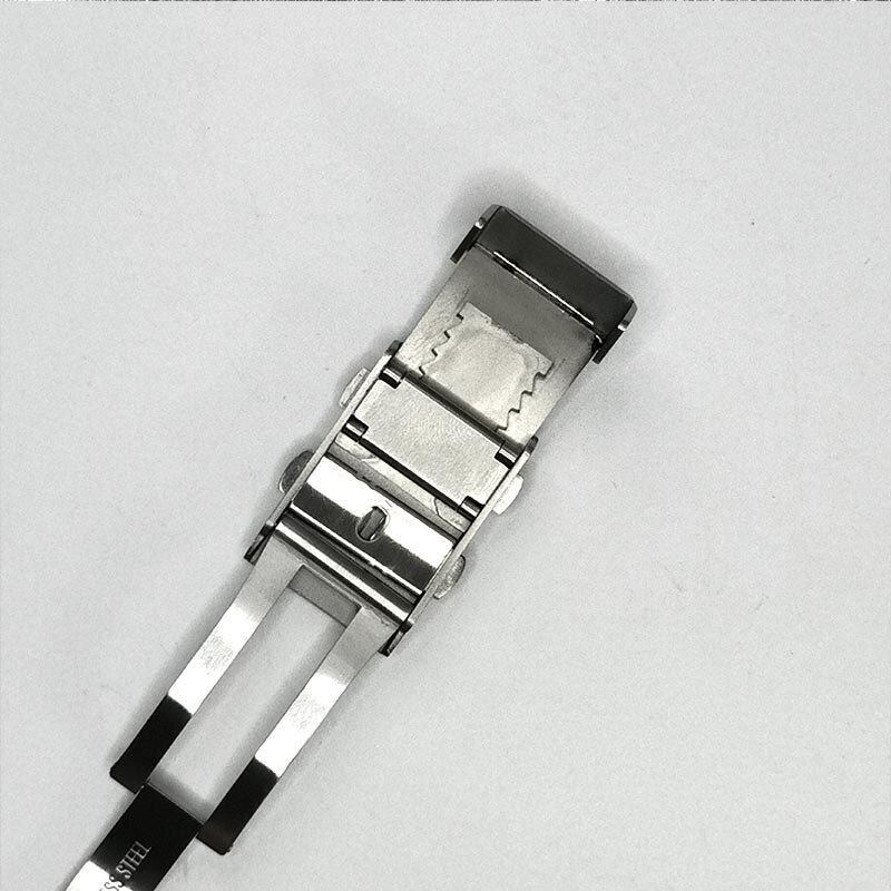 316L Adjustable Ratchet Buckle Stainless Steel Watch Strap Clasp 18mm 20mm 22mm gallery
