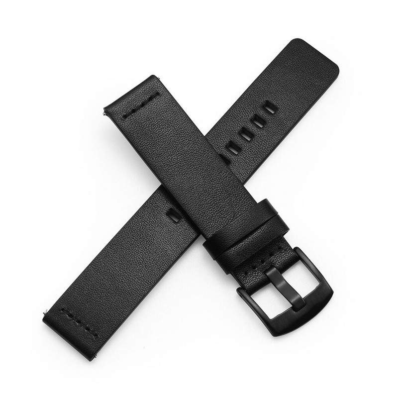 1-3Pc 18/20/22/24mm Brown/Black Microfiber Watch Band Wrist Straps Quick Release gallery