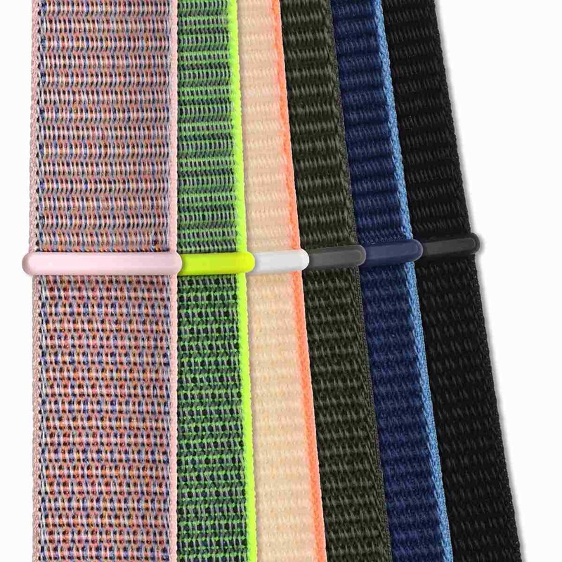 WOCCI 2PCS Nylon Sport Watch Straps 18mm 20mm 22mm with Hook and Loop Fastener gallery