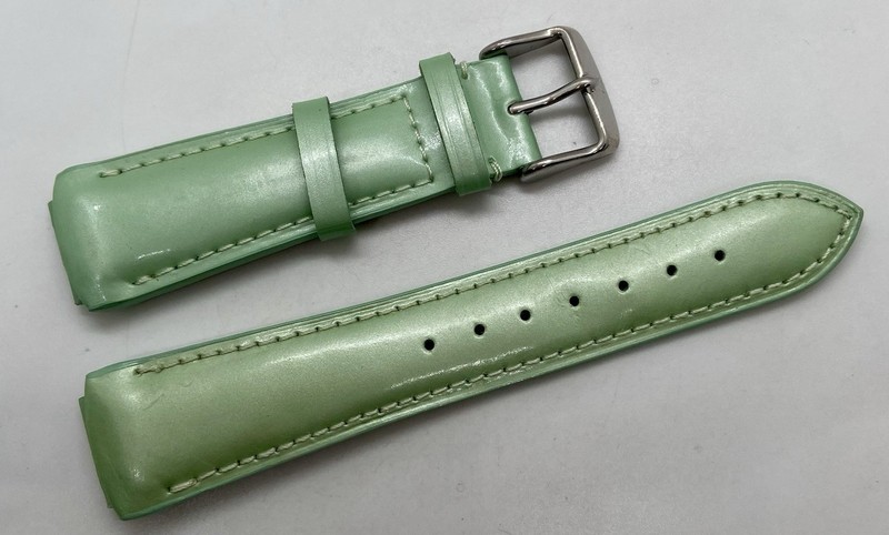 NEW TECHNOMARINE Watch Band Genuine Leather 17mm Lugs Mint Green Padded gallery