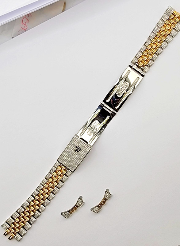 Rolex Datejust 2-Tone Yellow 4CTW Natural Diamond Jubilee 31mm Watch Bracelet