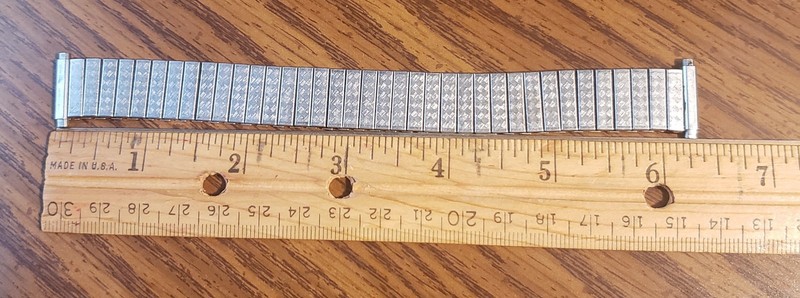 USA Expansion/Stretch Stainless Steel Watch Bracelet 16mm-20mm Adj Lug Width