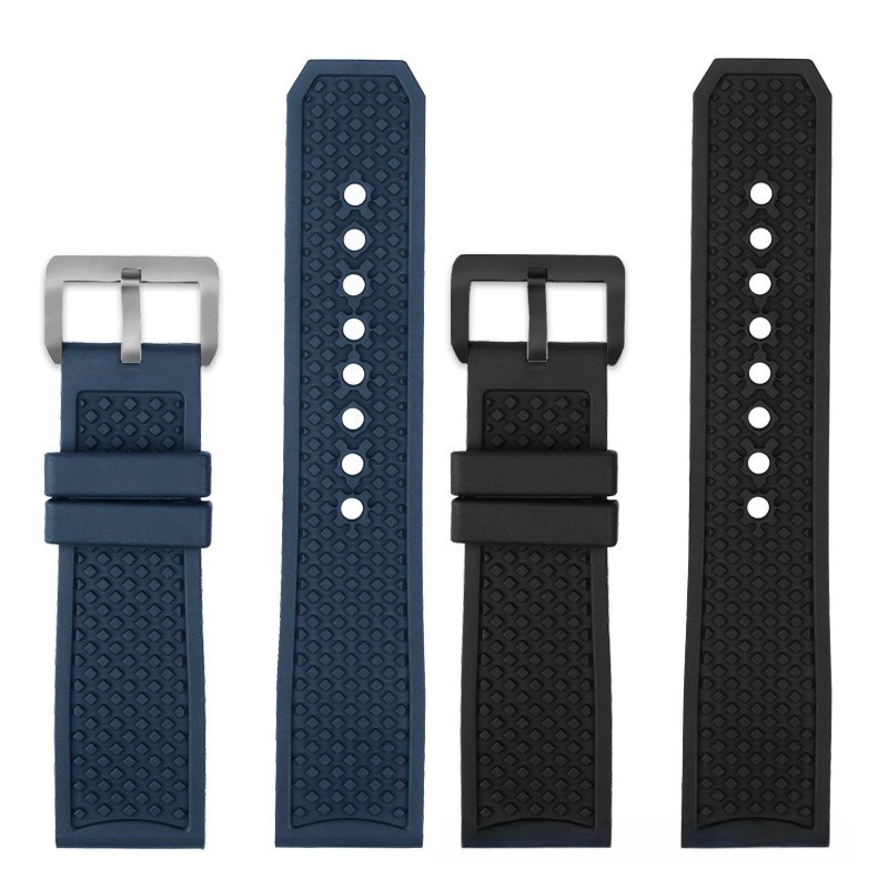 For Cartier Tank Calibre W7100056/WSCA0006 Fluororubber Watch Band Strap 23 24mm gallery