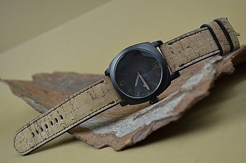MA WATCH STRAP GENUINE NATURAL CORK I HANDMADE BAND IN SPAIN FOR PANERAI ETC