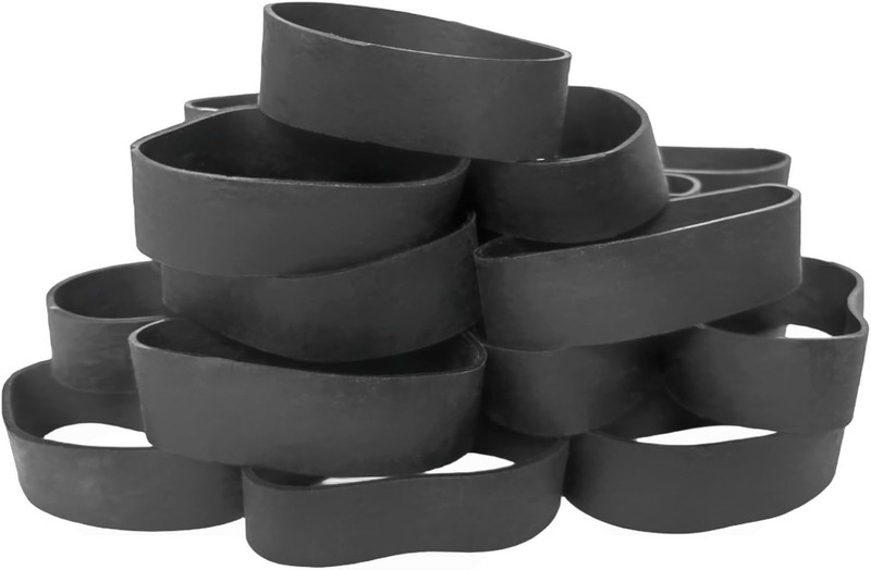 25 Pcs Tactical Rubber Bands #94 Thick Heavy Duty 3.5″ x 0.75″ Black Strong