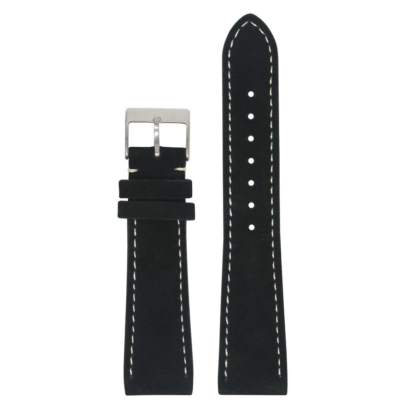 StrapsCo Classic Suede Watch Strap Band Quick Release (Short, Standard, Long)