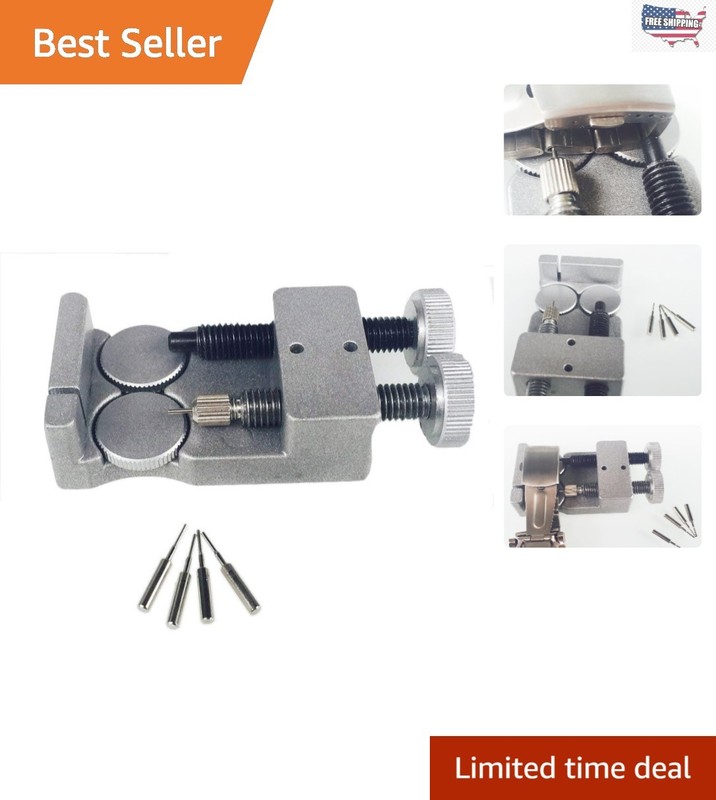 Compact Watch Band Link Pin Remover Tool for Easy Repairs with 4 Extra Pins
