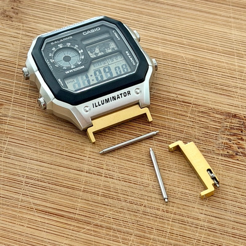 18mm to 22mm Casio AE 1200WH Watch Band Convertors Adapters 22mm Strap Connector gallery