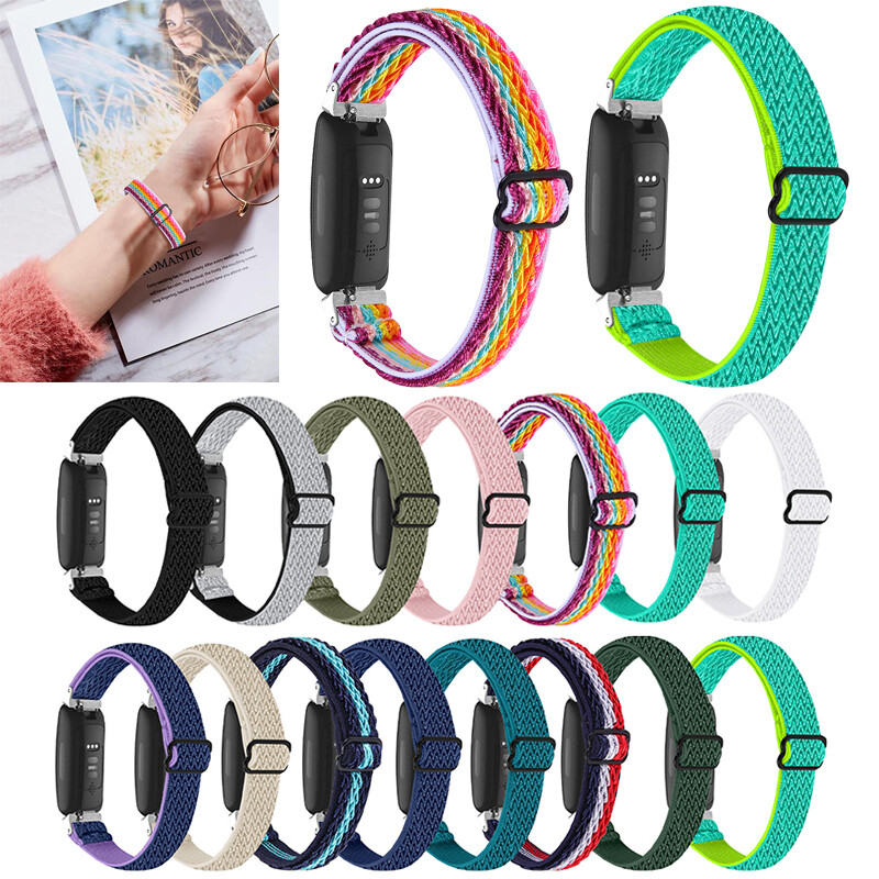 For Fitbit Inspire 3/HR/Inspire 2 Watchband Elastic Woven Nylon Sport Band Strap