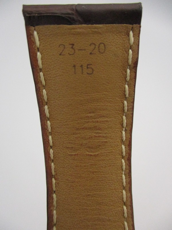 BREITLING Navitimer 8 Brown Croco Leather 23mm x 20mm Watch Strap Bands 1009P gallery