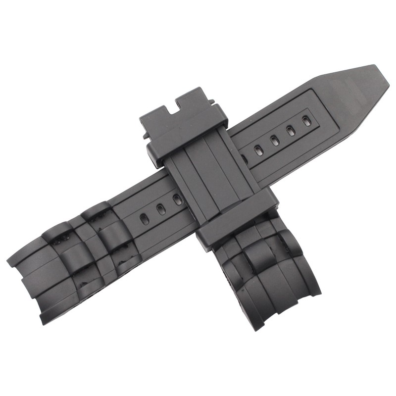26mm Rubber Black Watch Band Strap For Invicta Pro Diver 6986 991 6996 17566 gallery