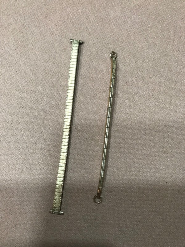 Set of 2 Vintage Speidel Watch Bands Gold ?