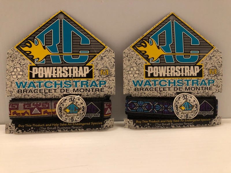 RC Powerstrap Watchstraps - hook and loop closure - pair