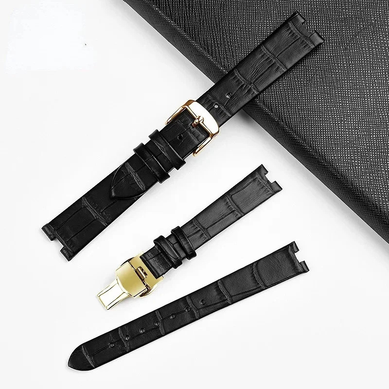 Leather Strap For Rado Coupole R2285415 14mm 18mm Butterfly Buckle Watch Band gallery