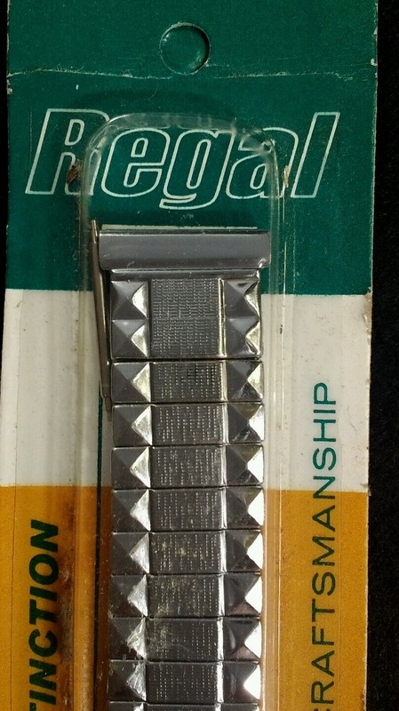 Vintage Regal Watchband Stainless Mesh NOS Unused in Case 17MM Hong Kong