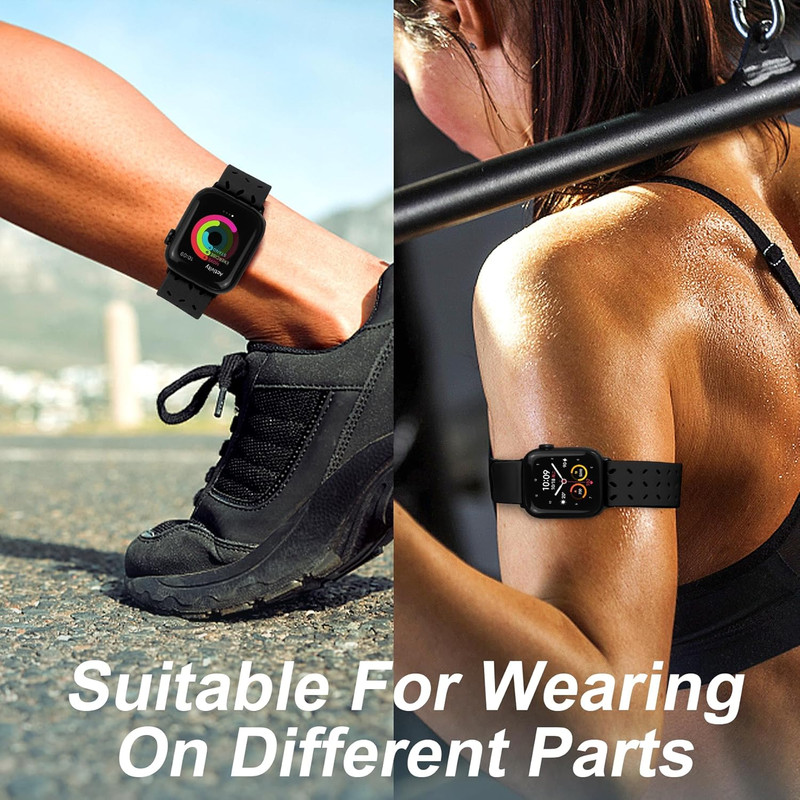JR. DM Ankle Arm Band - Compatible with Apple Watch Band 38mm - Black - New gallery