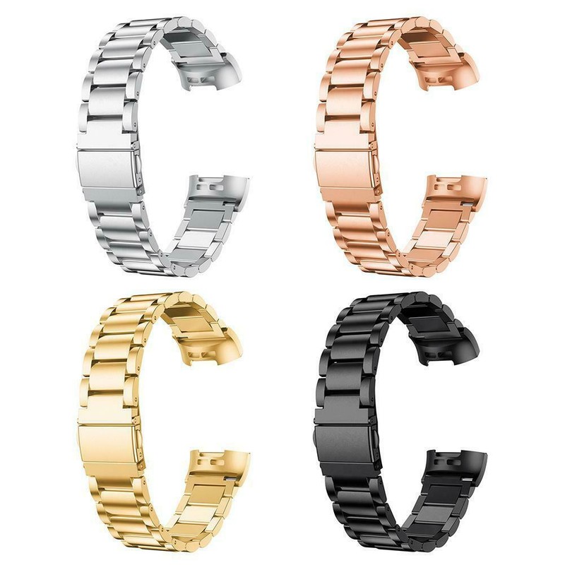Stainless Steel Metal Watch Band Strap Wristband For Fitbit Charge 4/3/SE gallery