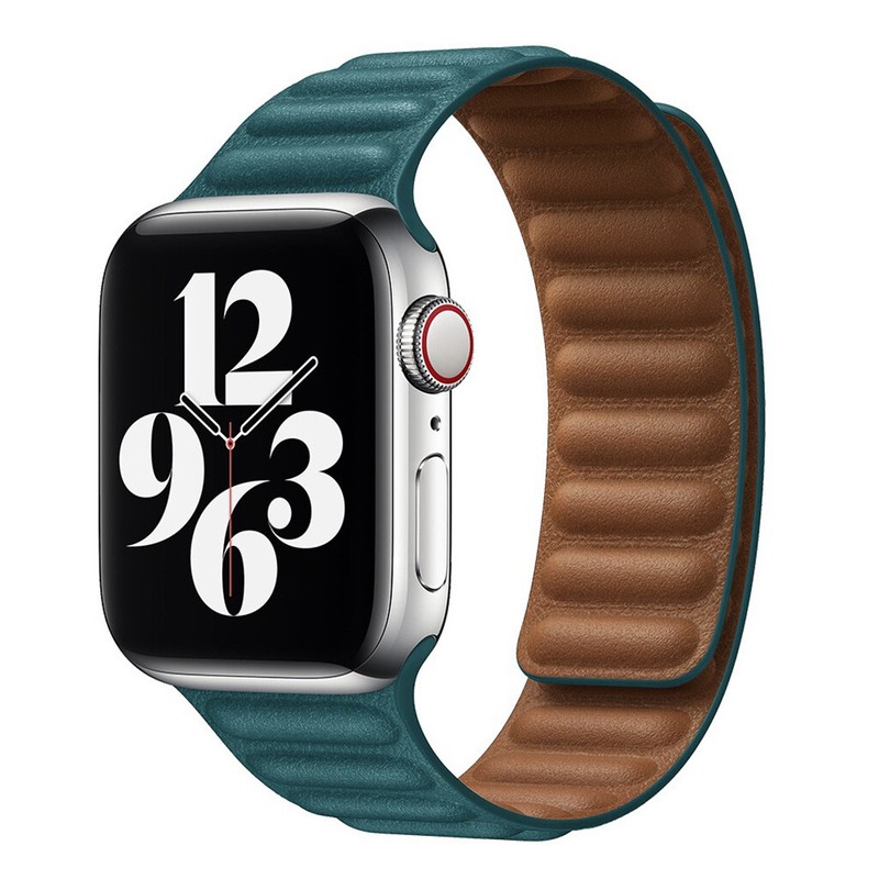 For Apple Watch Leather Link Magnetic Classic Band 45/49mm Ultra Series 9 8 7 6 gallery