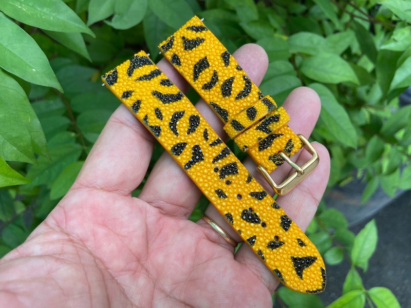 Multi Color Stingray Leather Watch Strap Band, Size 16 18mm 20mm 22mm 24mm 26mm. gallery