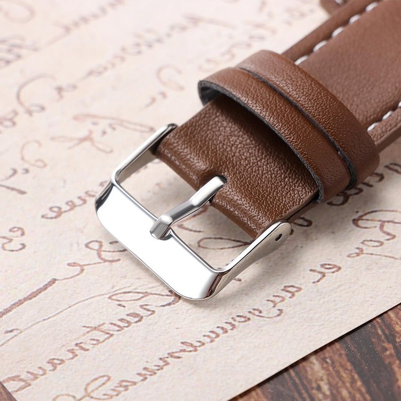 20 22 24mm Bund Strap Men's Watch Band Vintage Cowhide Cuff Watchband gallery