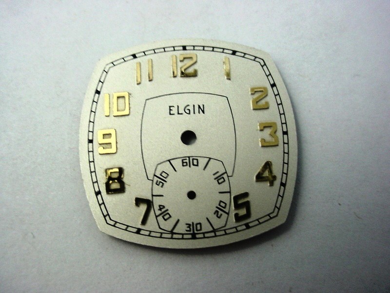 Watch Dial Pearl Vintage Subdial 5.9mm Elgin 6/0S #2075 23.62mm by 23.62mm NOS