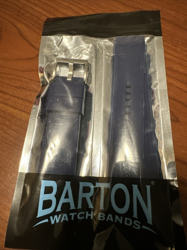 BARTON WATCH BANDS Elite Silicone Watch Bands-23mm (2) Black Bands