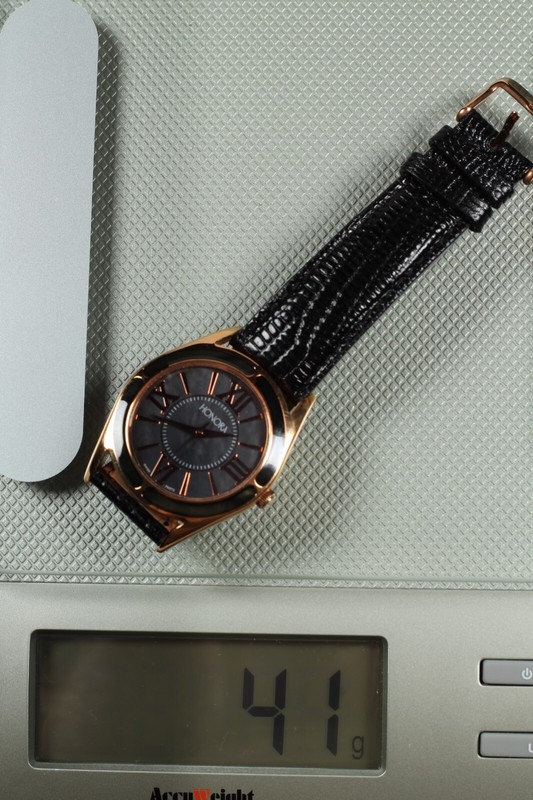 HONORA Lizard Leather Strap Bronze Swiss Watch! NEW! Unisex Swiss Parts - Italy gallery