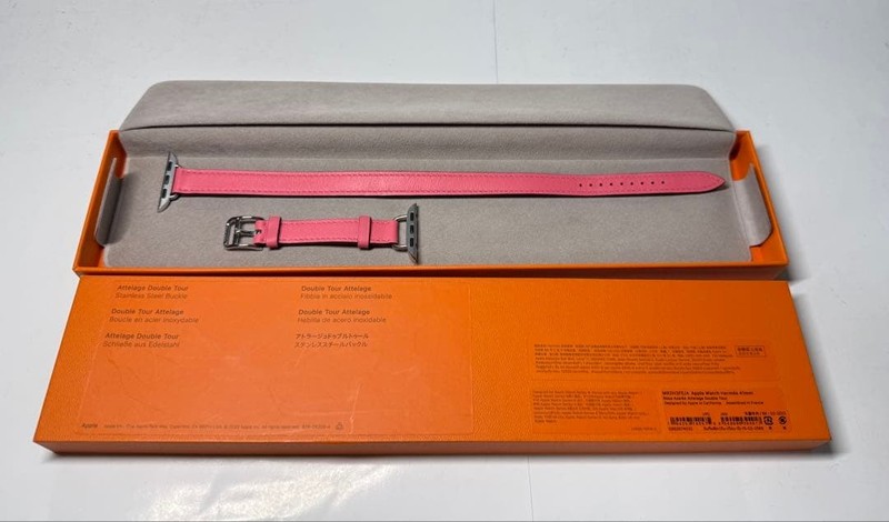 Hermès Rose Azalée Apple Watch Band 41mm Used Excellent Condition