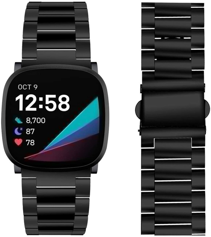 For Fitbit Versa 3 4/Sense Stainless Steel Metal Watch Wris Band Bracelet Strap gallery