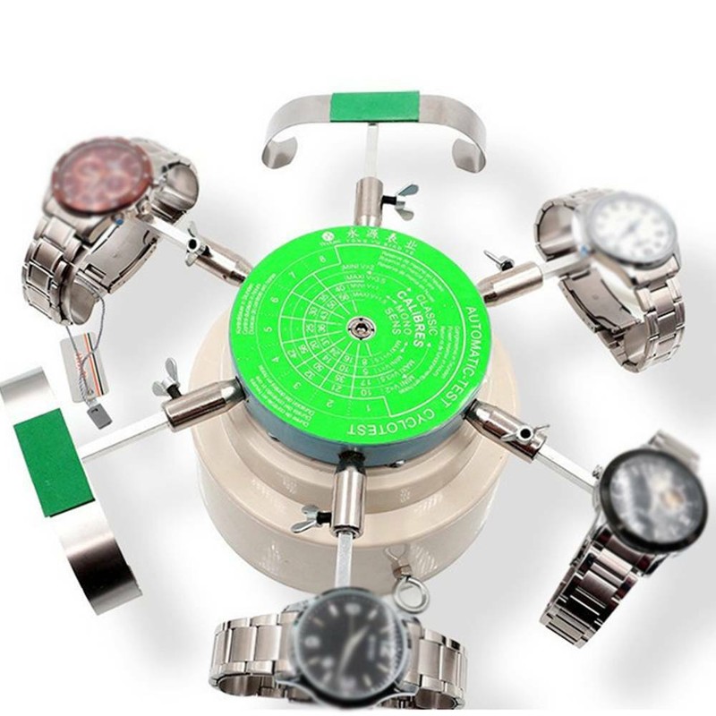 110V Watch Repair Tools 6 Arms Automatic Watch Winder, Watch Tester Tool US Plug