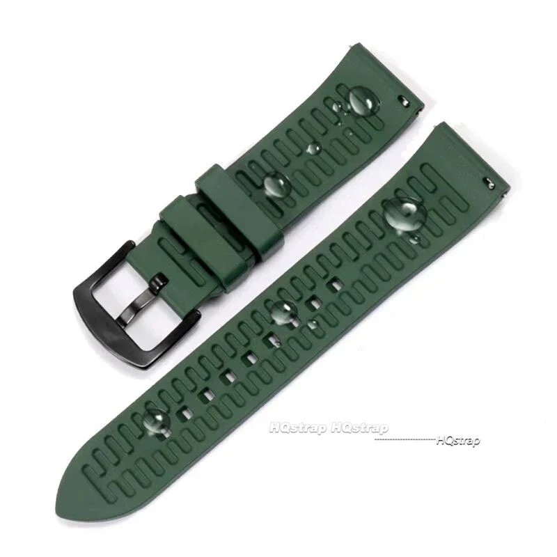 18mm 20mm 22mm Soft Silicone Watch Band Divers Replacement Strap Quick Release gallery