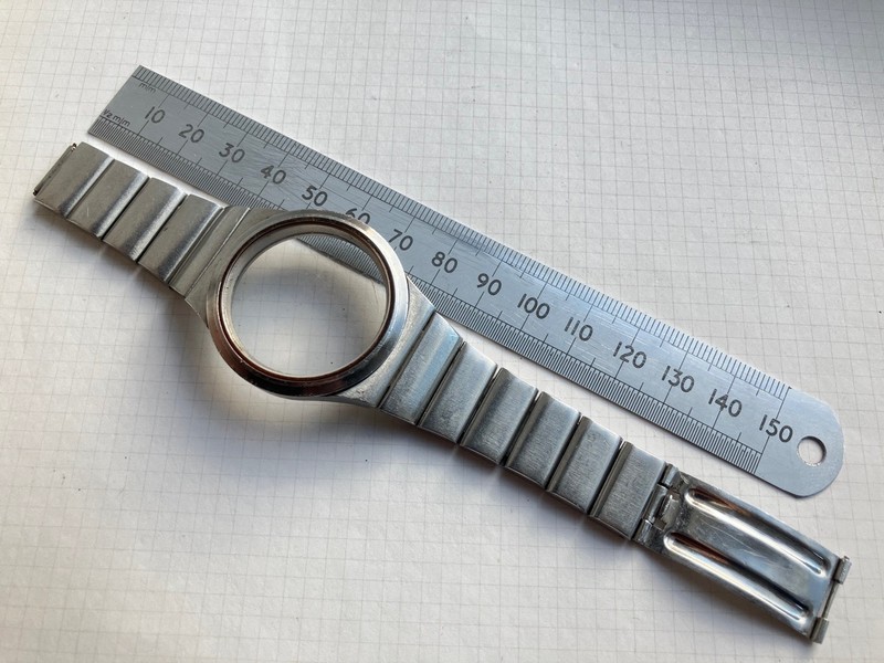 Omega 198.0024 Watch Case Parts with 1190/192 Bracelet Links, F300Hz (ref 1823A)