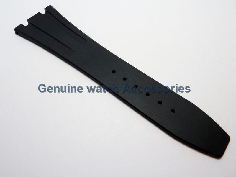 AUDEMARS PIGUET ROYAL OAK BLACK RUBBER SILICON(26mm X 18mm) STRAP BAND BRAND NEW gallery